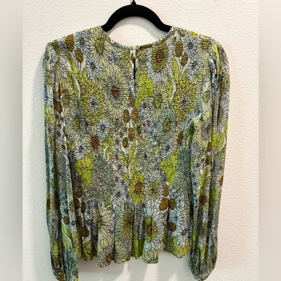 NWT blank london green floral blouse, size S - Picture 6 of 8